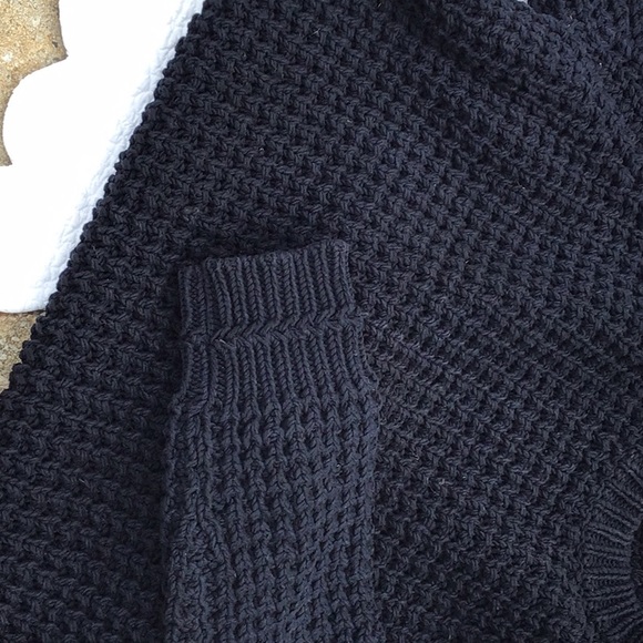 VTG Navy Burberry Unisex Cotton Crewneck Sweater Large - Picture 15 of 16